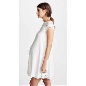 NWOT Ingrid & Isabel Maternity White Lace Dress